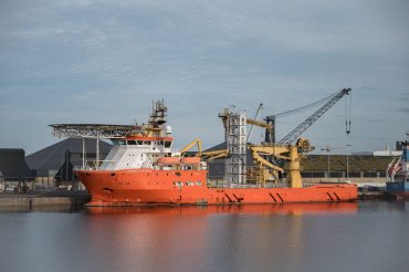 large Normand Fortress support ship built in 2006
